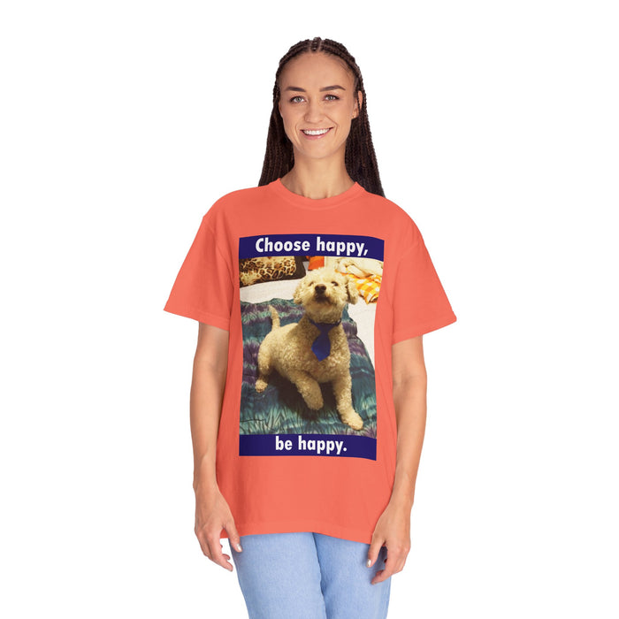 Choose Happy Puppy T-Shirt — "Choose happy, be happy." Motivational Dog Tee