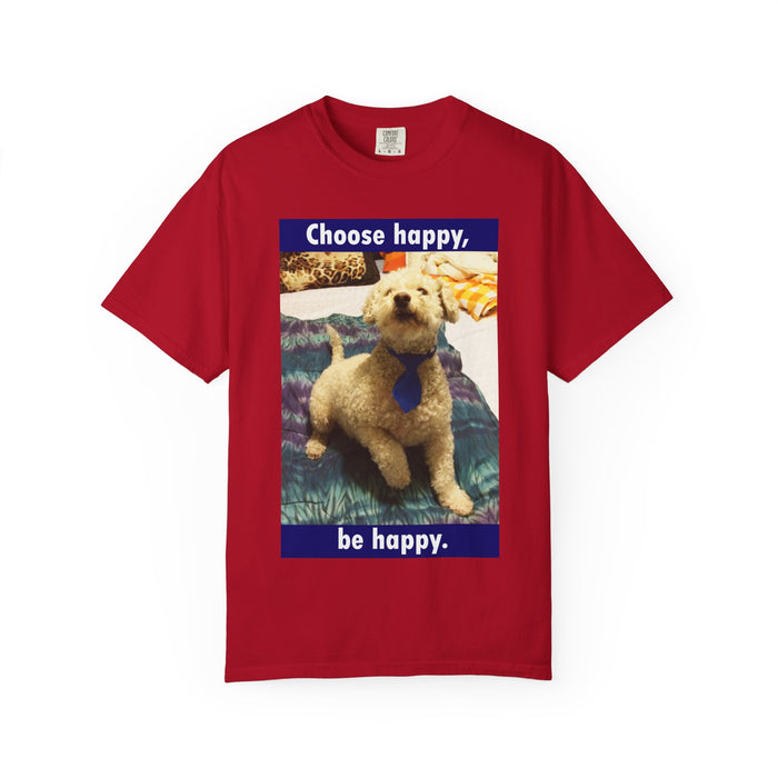 Choose Happy Puppy T-Shirt — "Choose happy, be happy." Motivational Dog Tee