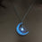 Glowing Pendant Necklaces Silver Plated Chain Necklaces