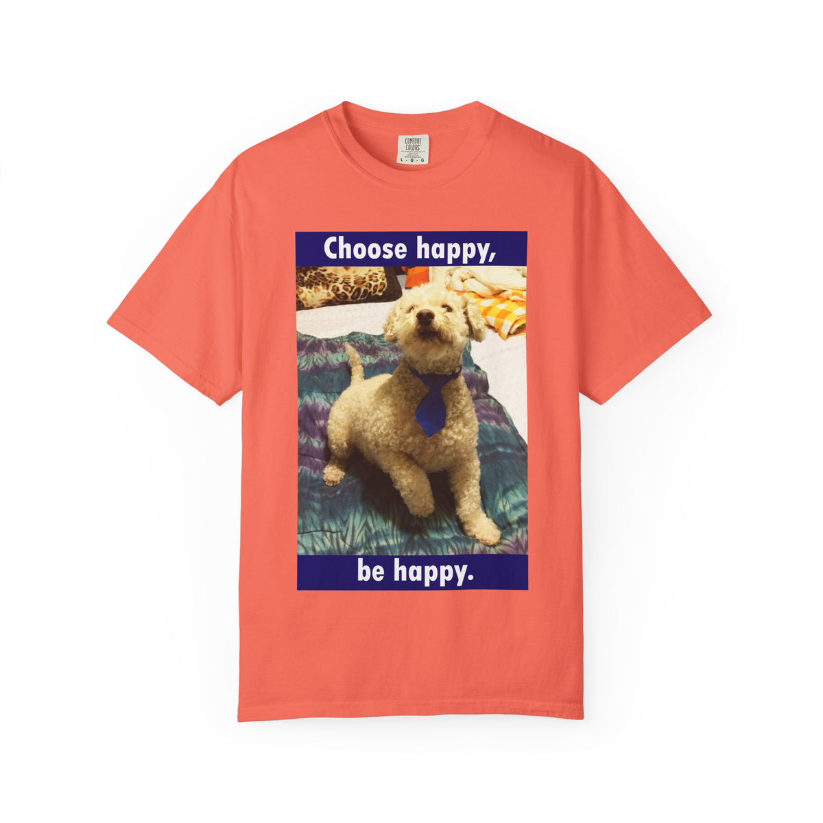 Choose Happy Puppy T-Shirt — "Choose happy, be happy." Motivational Dog Tee