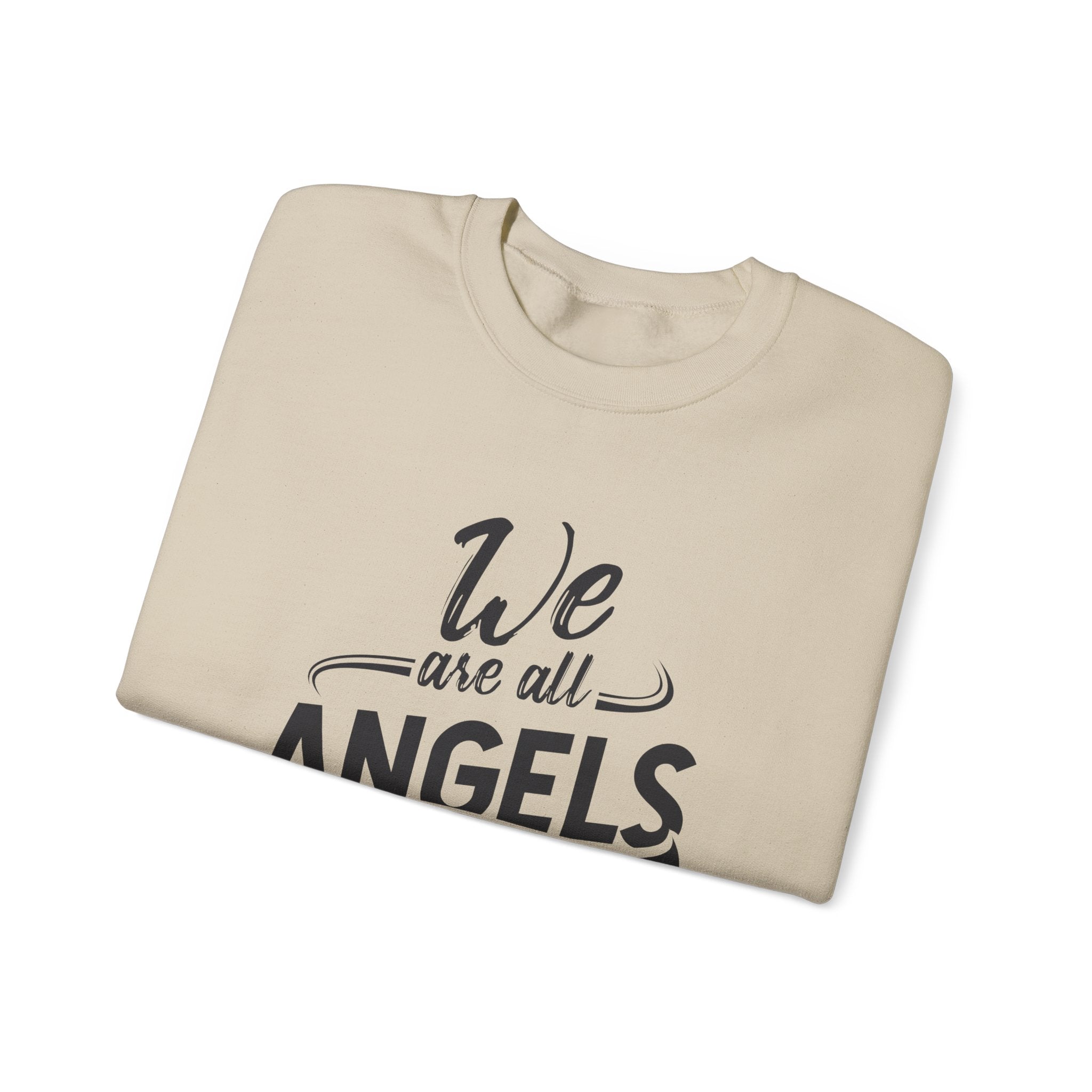 We Are All Angels in Disguise Sweatshirt | Typography Crewneck