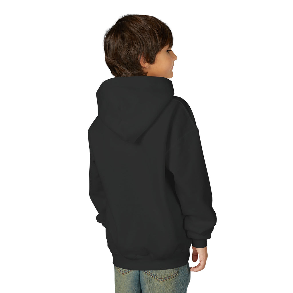 Godsyou logo square Youth Hoodie | Christian faith sweatshirt, minimalist black graphic