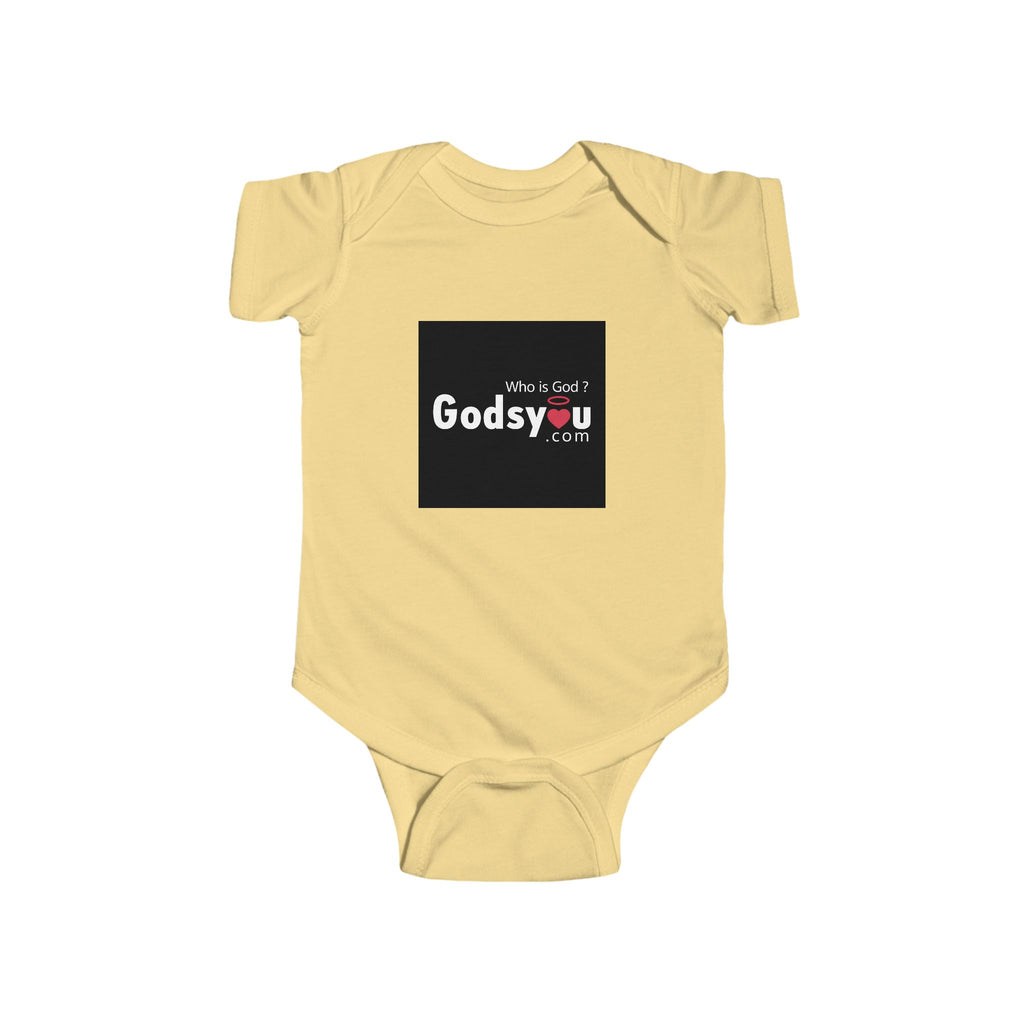 Godsyou Logo Infant Bodysuit | Minimal Logo Baby Onesie