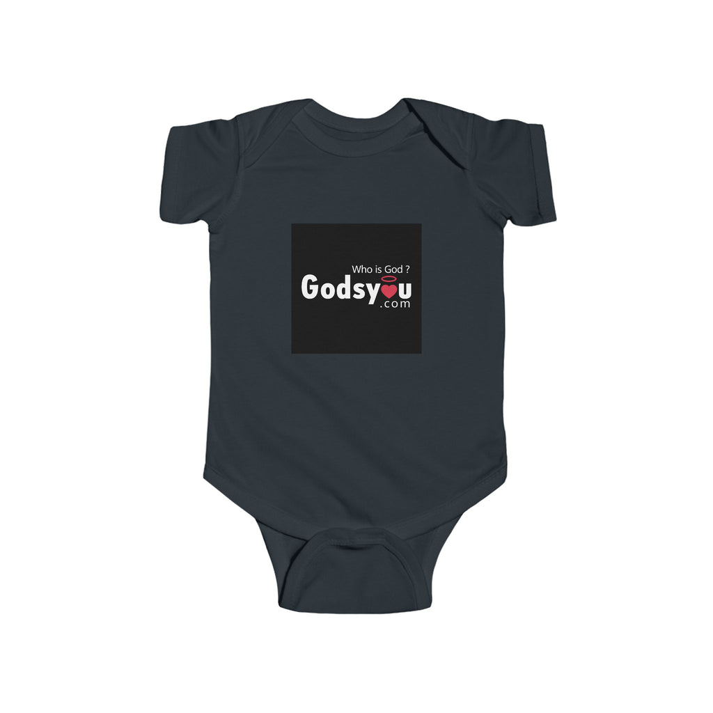 Godsyou Logo Infant Bodysuit | Minimal Logo Baby Onesie