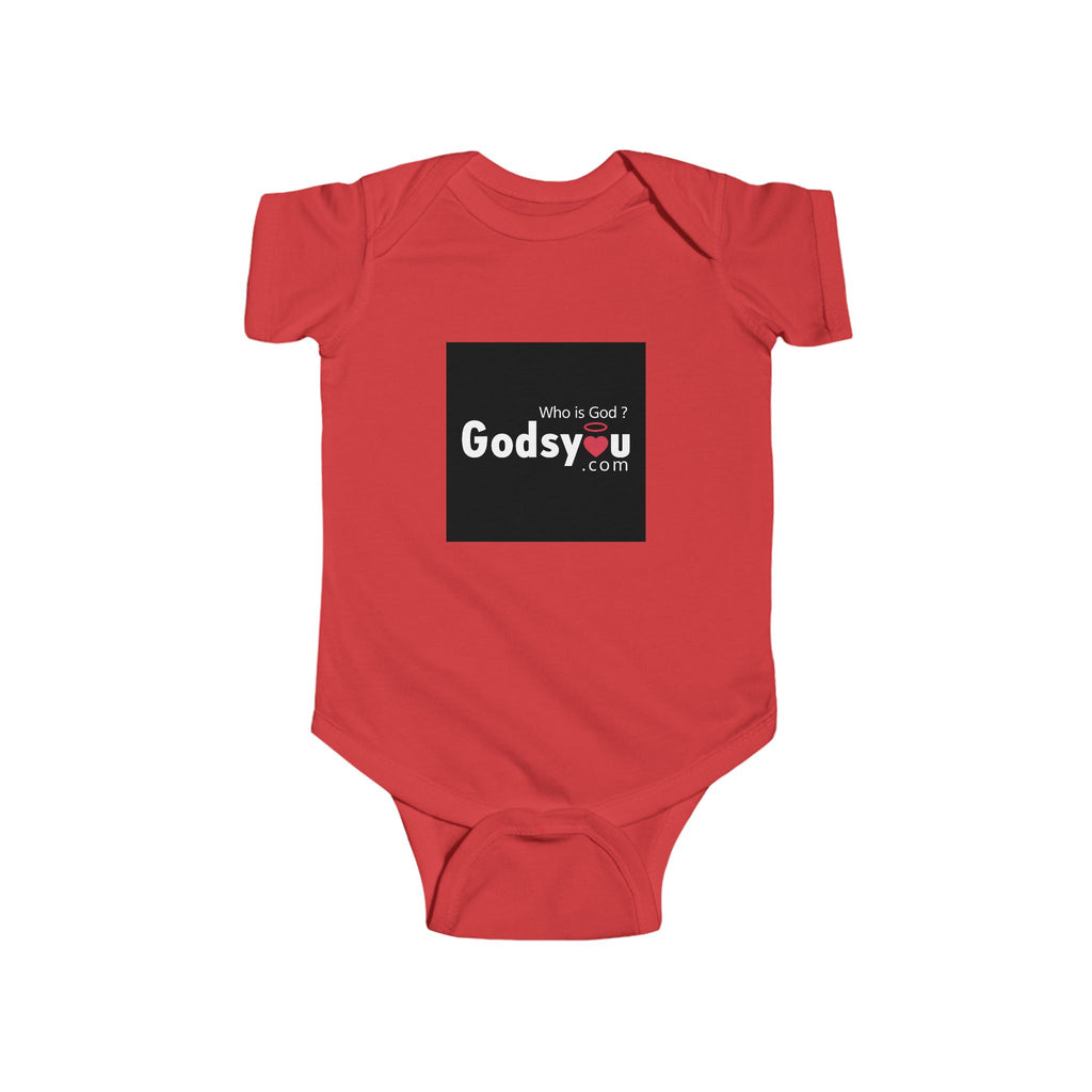 Godsyou Logo Infant Bodysuit | Minimal Logo Baby Onesie