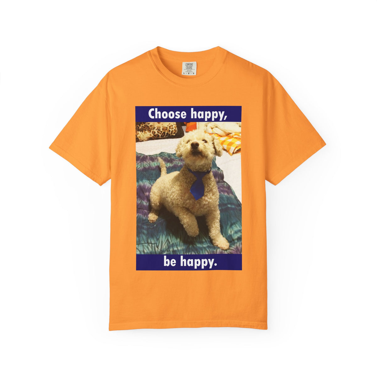 Choose Happy Puppy T-Shirt — "Choose happy, be happy." Motivational Dog Tee