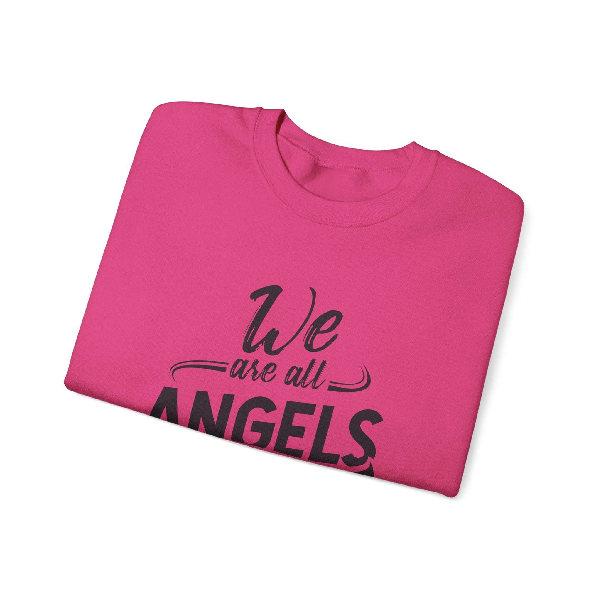 We Are All Angels in Disguise Sweatshirt | Typography Crewneck