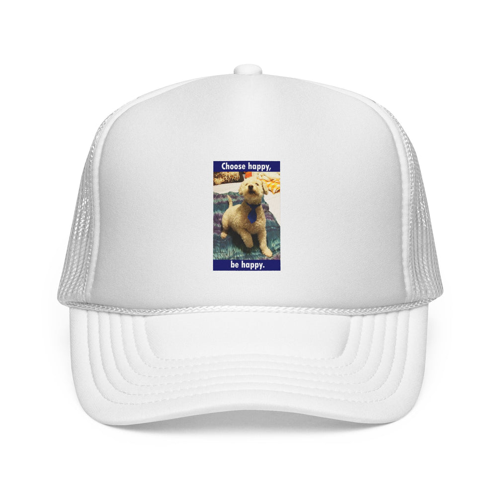 Trucker Hat - "Choose Happy, Be Happy" Dog Graphic