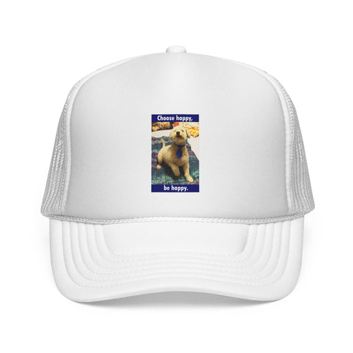 Trucker Hat - "Choose Happy, Be Happy" Dog Graphic