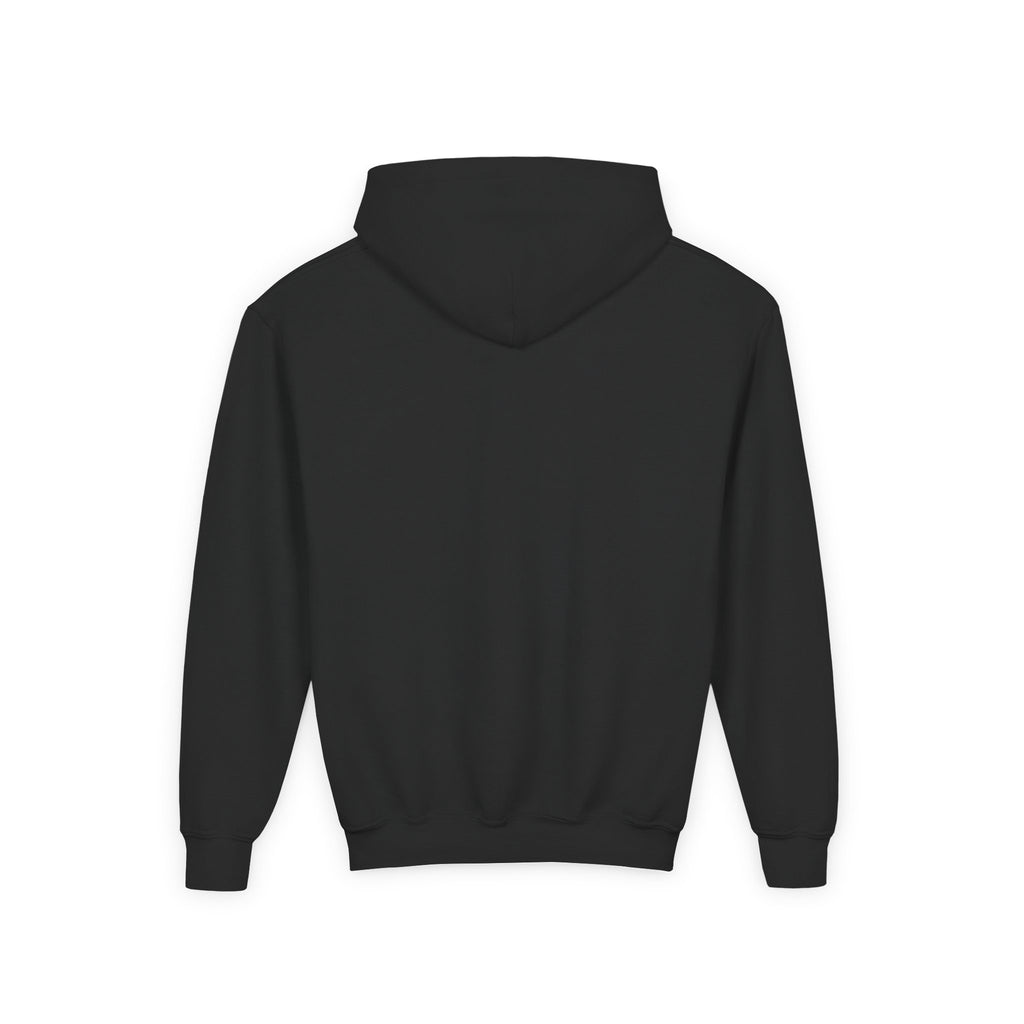 Godsyou logo square Youth Hoodie | Christian faith sweatshirt, minimalist black graphic