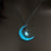 Glowing Pendant Necklaces Silver Plated Chain Necklaces