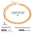 Stainless Steel Beaded Love Necklace 18k Golden Clavicle Chain