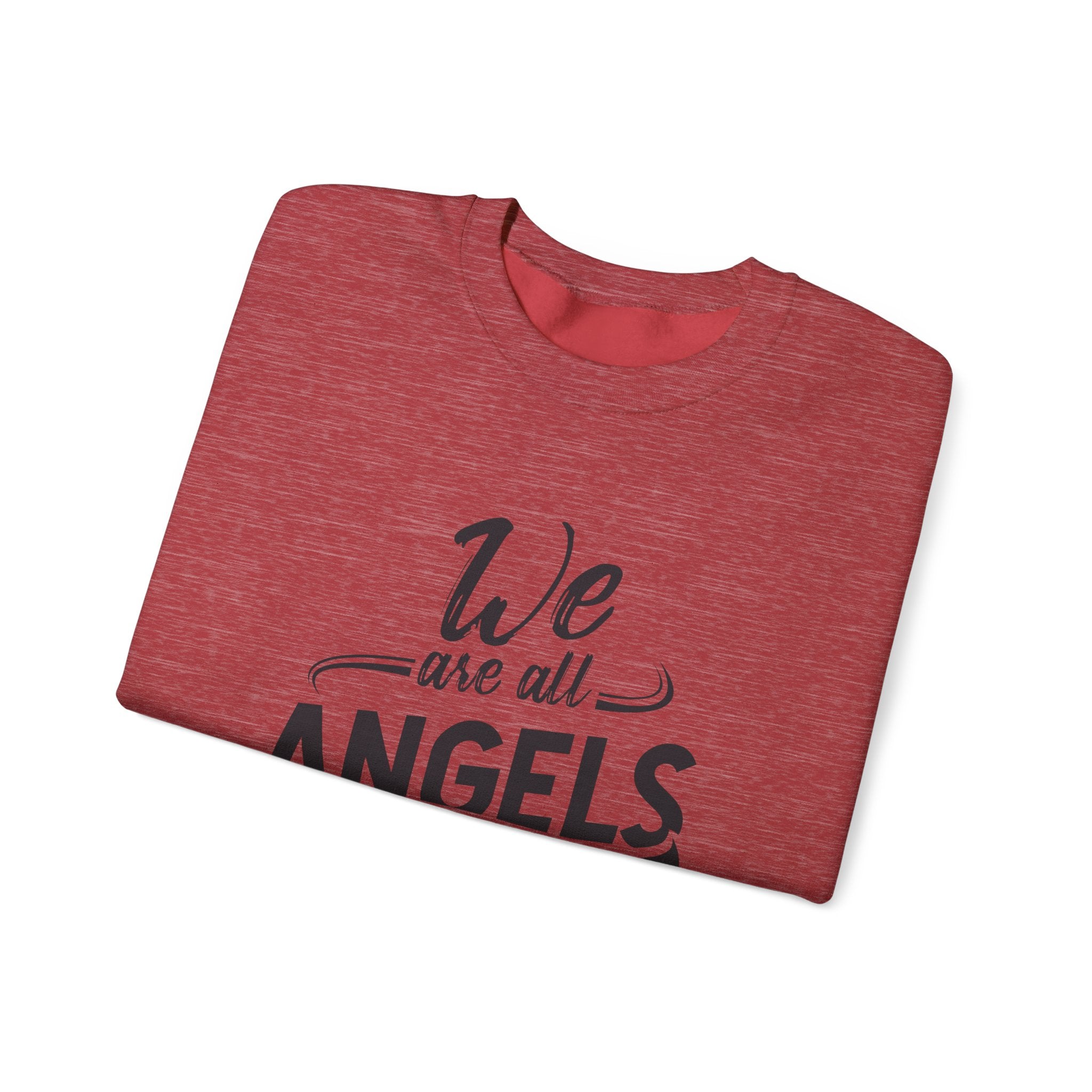 We Are All Angels in Disguise Sweatshirt | Typography Crewneck