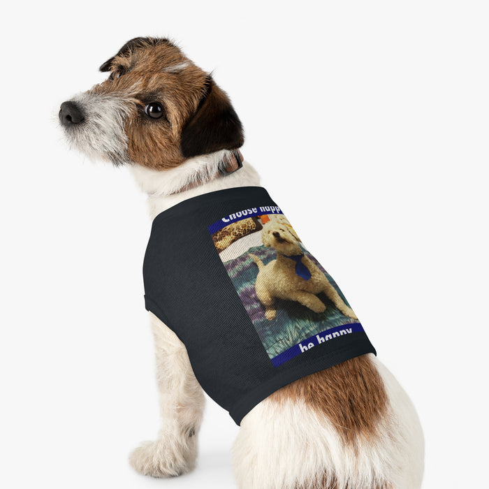 Pet Tank Top — "Choose Happy, Be Happy" Dog Photo Tank