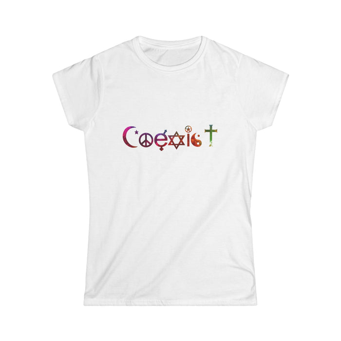 Coexist religious symbols Tee | peace interfaith design