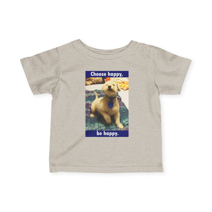 Infant Tee – "Choose Happy, Be Happy" Polar Bear Baby T-Shirt
