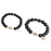 A Pair Of Natural Crystal Couple Bracelets