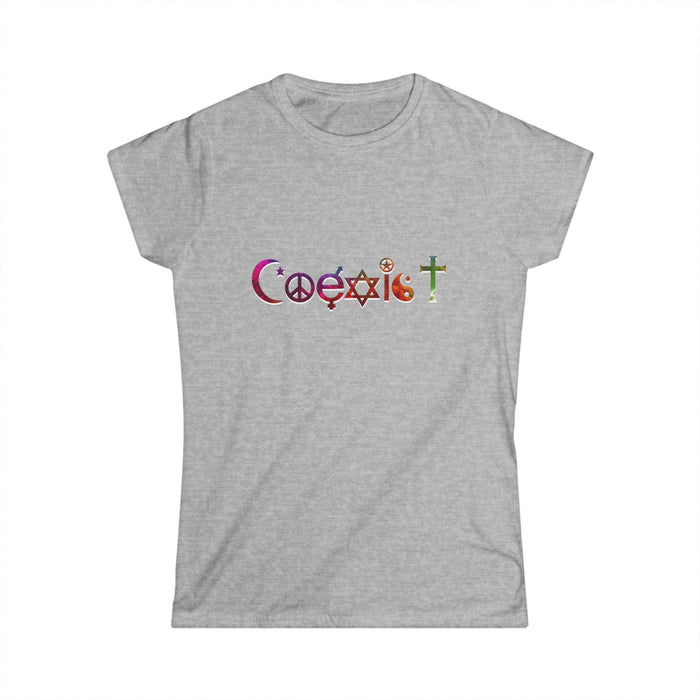 Coexist religious symbols Tee | peace interfaith design