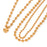 Stainless Steel Beaded Love Necklace 18k Golden Clavicle Chain