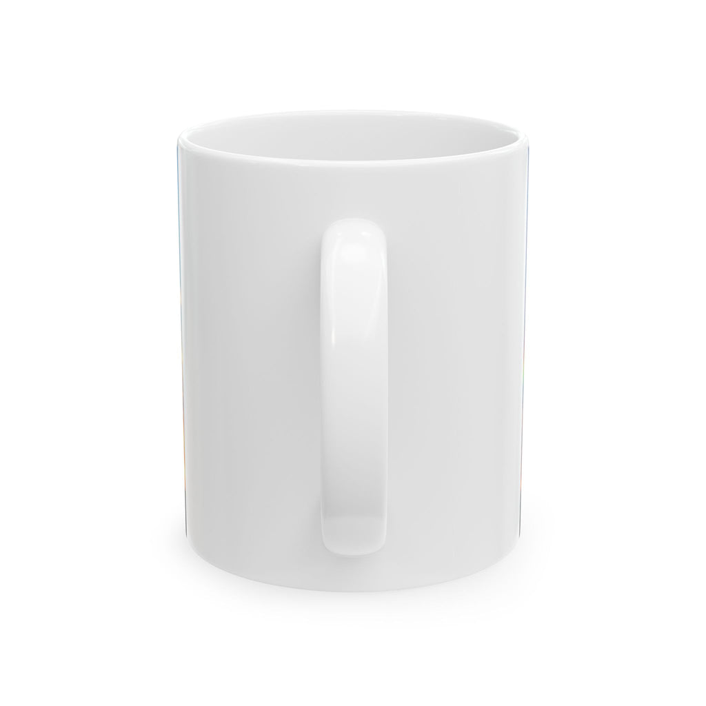 Create Your World Ceramic Mug — Inspirational Rainbow Painter Design (11oz/15oz)