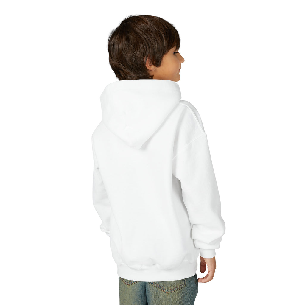 Godsyou logo square Youth Hoodie | Christian faith sweatshirt, minimalist black graphic