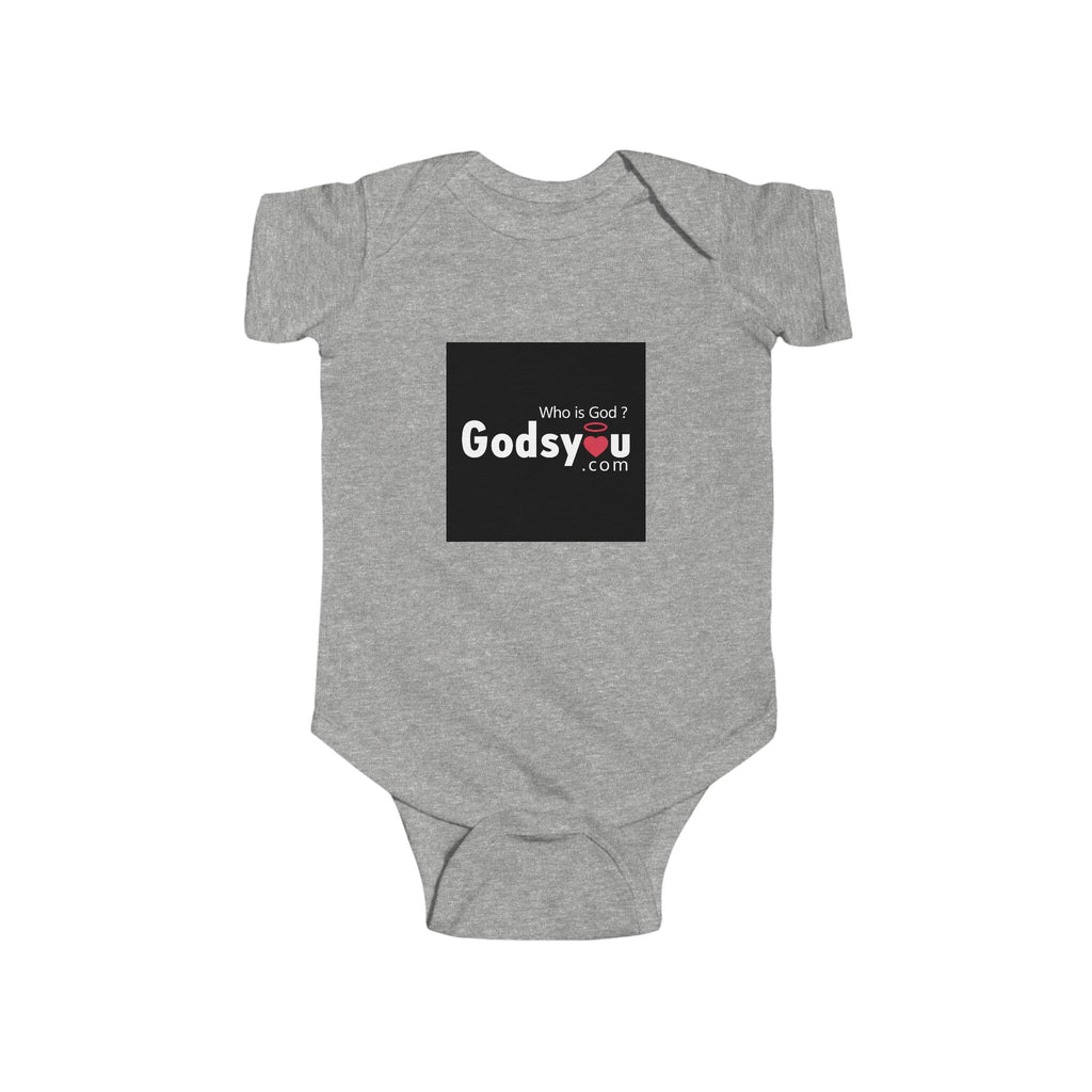 Godsyou Logo Infant Bodysuit | Minimal Logo Baby Onesie