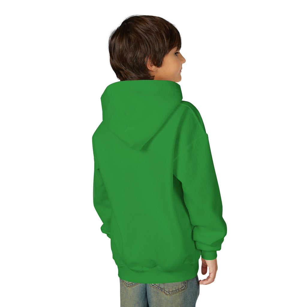 Godsyou logo square Youth Hoodie | Christian faith sweatshirt, minimalist black graphic