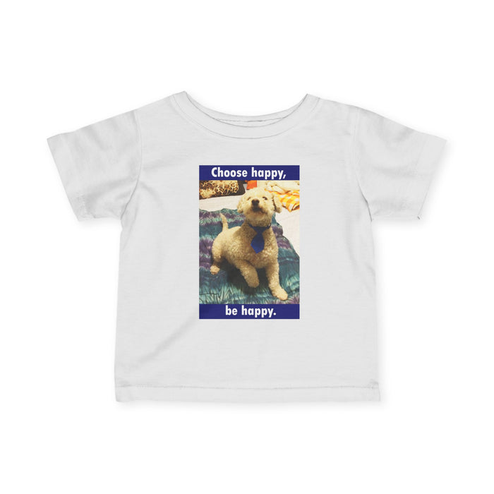 Infant Tee – "Choose Happy, Be Happy" Polar Bear Baby T-Shirt