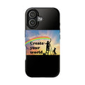 Create Your World Tough Phone Case – Inspirational Rainbow Art Protective Cover