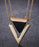 Marble Stone Triangle Necklaces