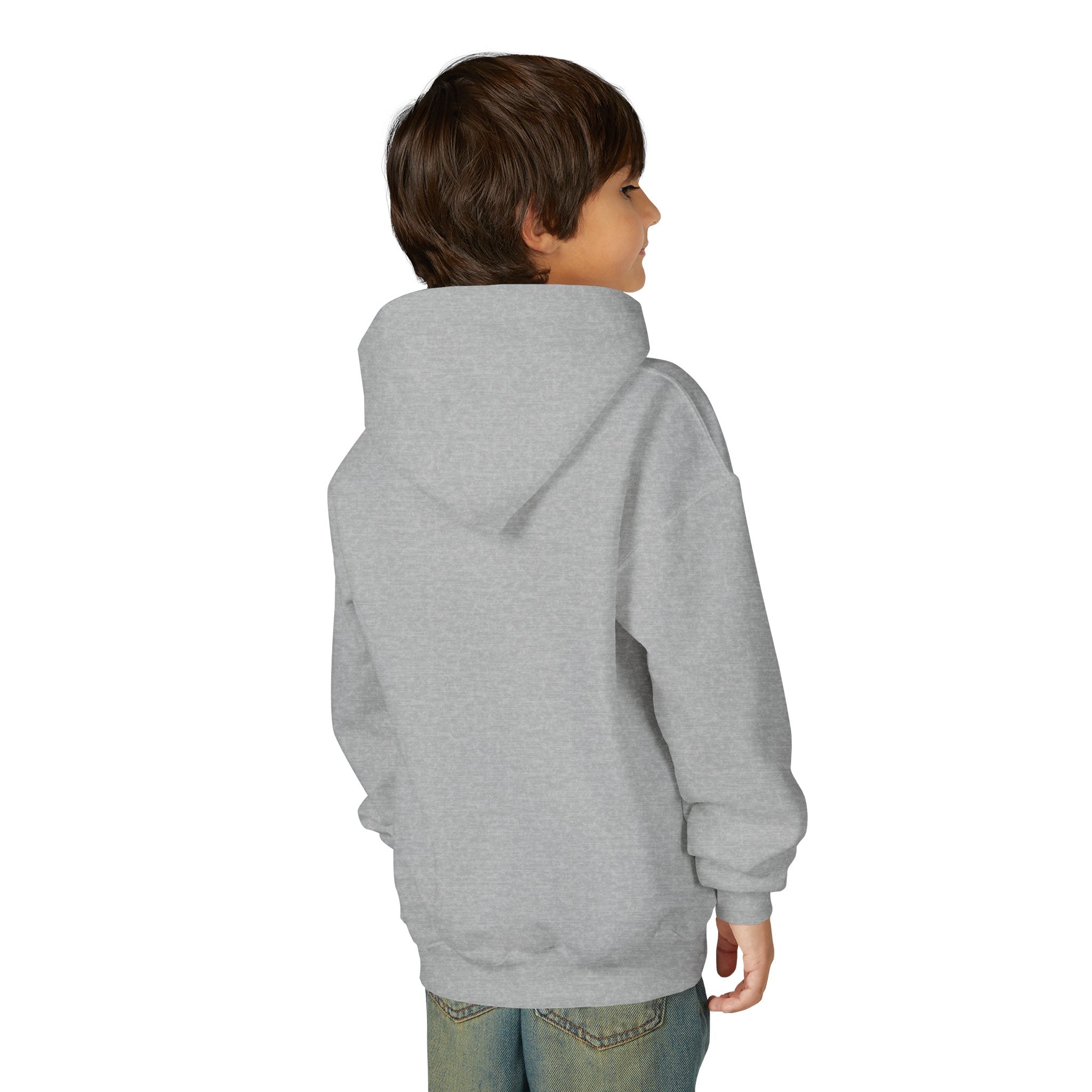 Godsyou logo square Youth Hoodie | Christian faith sweatshirt, minimalist black graphic
