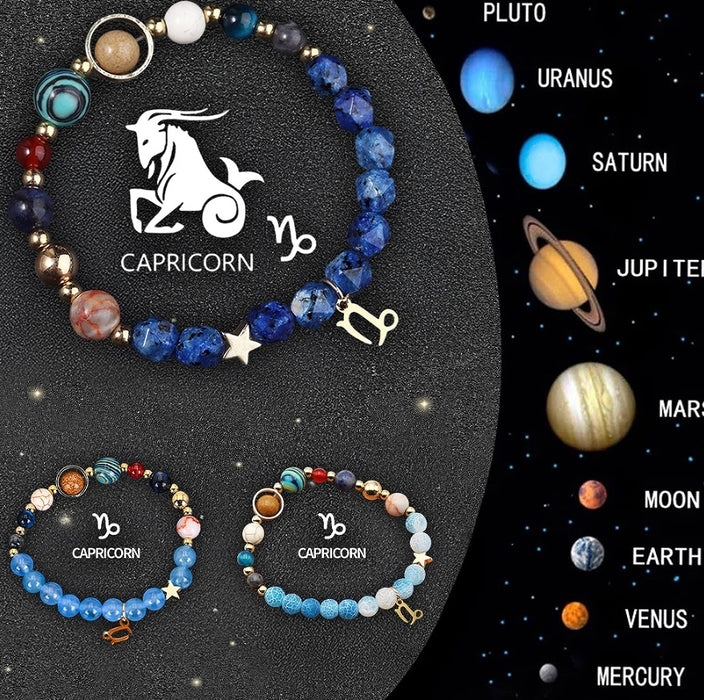 Twelve Zodiac Crystal Bracelets