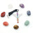 7 Chakras Natural Crystal Gemstones Healing Stones Quartz Mineral Pendant Set Ornament Meditation Healing Gemstones Home Decor