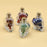 Crystals Healing MINI Crushed Stones Skull Spell Jars Crystal Chakra Stones Cute Glass BottleHealing Crystals Mini Skull Bottles