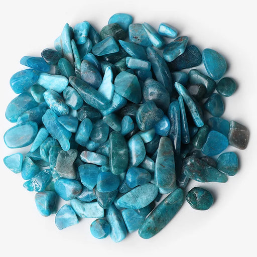 Wholeaslae Natural Stones Gravel Apatite Ore Mineral Specimen Blue Healing Chips Stone 5-9mm Healing Energy Stones Decoration