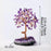 Amethyst Healing Crystals Stones Tree Wire Wrapped on Natural Crystals Gravel with Base Home Desk Living Room Stone Decoration