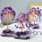 Amethyst Healing Crystals Stones Tree Wire Wrapped on Natural Crystals Gravel with Base Home Desk Living Room Stone Decoration