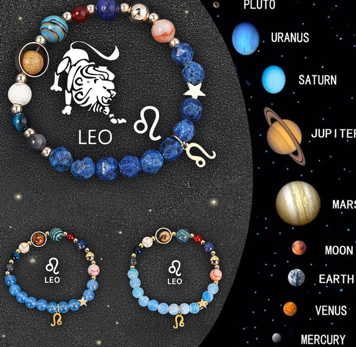 Twelve Zodiac Crystal Bracelets