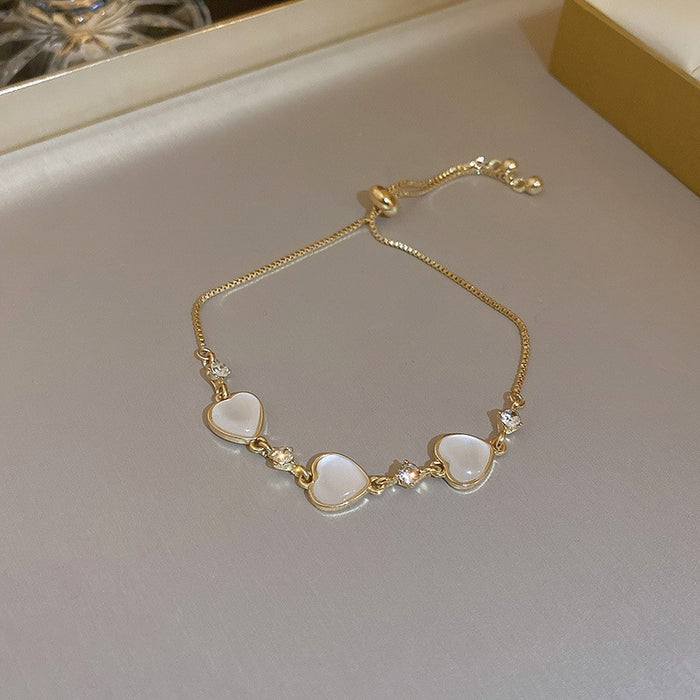 Strawberry Crystal Love Pearl Bracelets