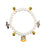 3pcs Pearl Necklace For Pets Halloween Decoration Cat Necklace Puppy Dog Bell Neck Ornament