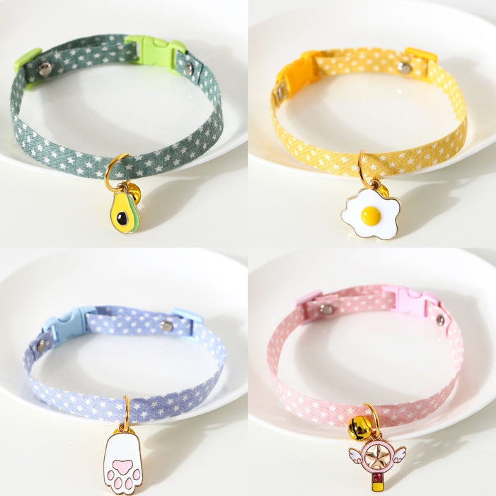 Candy-colored Avocado Pendant Cat Dog Safety Necklace