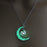 Glowing Pendant Necklaces Silver Plated Chain Necklaces